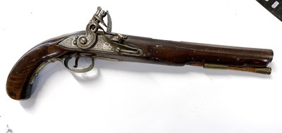 Lot 90 - Georgian circa 1800 British flint lock pistol...