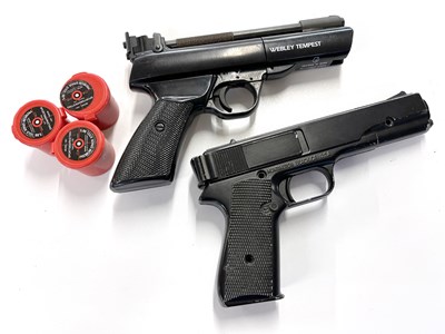 Lot 103 - .177 Webley Tempest air pistol together with...