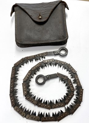 Lot 113 - 1915 dated British folding saw with wooden...