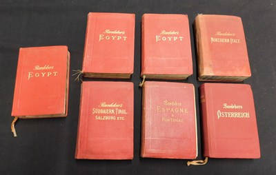 Lot 442 - KARL BAEDEKER: 7 titles: EGYPT, 1902, 1914,...