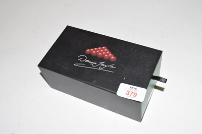 Lot 379 - Boxed novelty pair of Dennis Taylor designed...