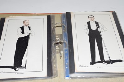Lot 380 - Orange folder containing a collection various...
