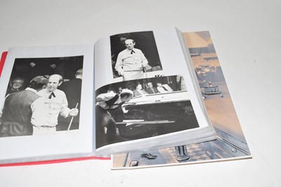 Lot 382 - Red folder containing various snooker related...