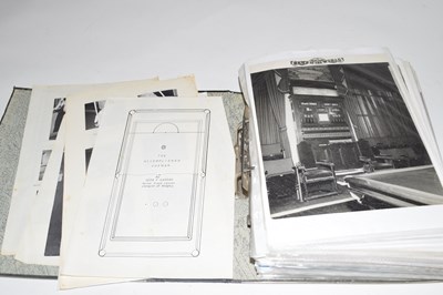 Lot 386 - Grey folder containing a good selection black...