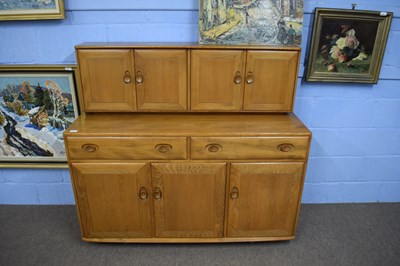 Lot 490 - Ercol light elm sideboard, 136cm wide x 124cm...