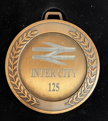 Lot 243 - A commemorative bronze award medal to HST 125...