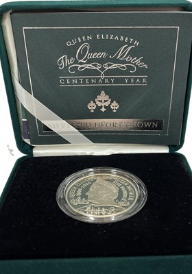 Lot 348 - A UK Silver Piedfort Crown to commemorate...