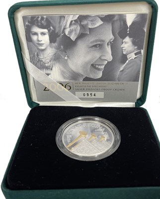Lot 343 - A 2006 UK Silver Piedfort five pounds proof...