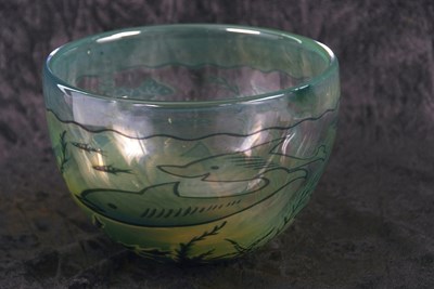 Lot 5 - Orrefors fish bowl after Edward Hald