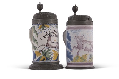 Lot 71 - Two Delft Tankards