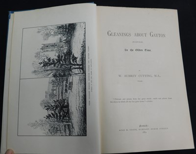 Lot 458 - W AUBREY CUTTING: GLEANINGS ABOUT GAYTON...