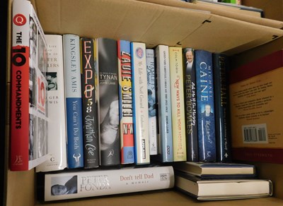 Lot 486 - Two boxes: modern firsts etc