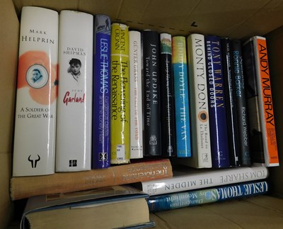 Lot 487 - Two boxes: modern firsts etc