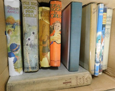 Lot 493 - Box: childrens, mainly girls annuals