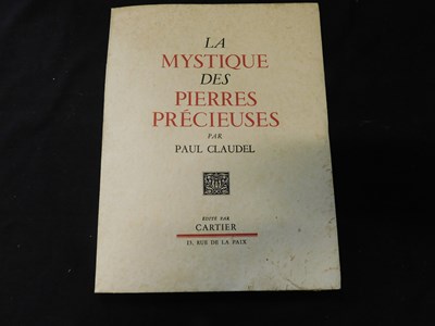 Lot 105 - PAUL CLAUDEL: LA MYSTIQUE DES PIERRES...