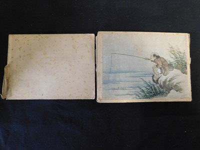 Lot 123 - AN ALBUM OF JAPANESE WATERCOLOURS ON SILK,...