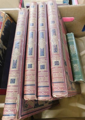 Lot 519 - Two boxes: Gustave Dore illustrated titles in...