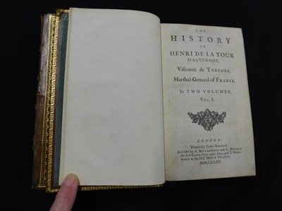 Lot 182 - [ANDREW RAMSAY]: THE HISTORY OF HENRI DE LA...