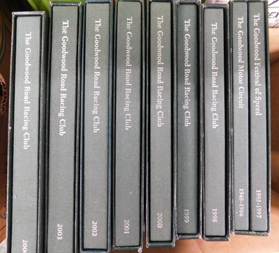 Lot 521 - Box: The Goodwood Road Racing Club, 9 vols in...