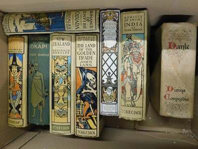 Lot 527 - Box: pictorial cloth and other decorative...