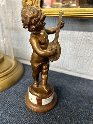 Lot 418 - Bronze Lute Player Besserdich