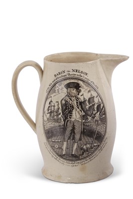 Lot 79 - Documentary Nelson Creamware Jug