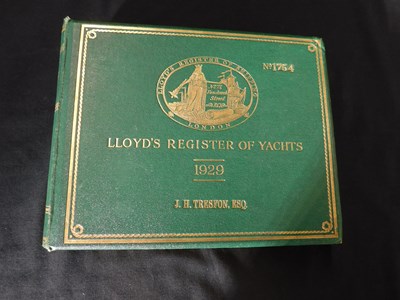 Lot 261 - LLOYDS REGISTER OF YACHTS CONTAINING...