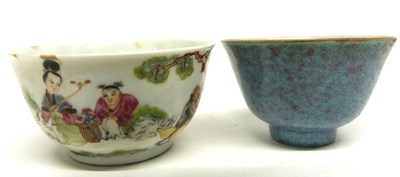 Lot 4 - Chinese porcelain tea bowl with a Song type...