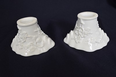 Lot 13 - Pair of Chinese porcelain libation cups with...
