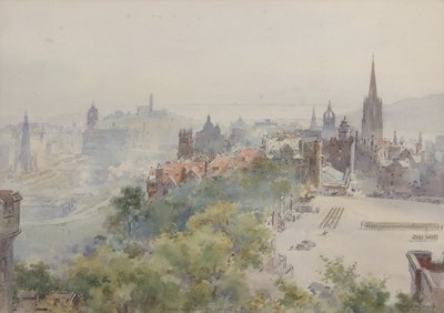 Lot 560 - Frank Watson Wood (Scottish, 1862-1953), "View...