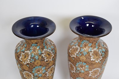 Lot 49 - Large pair of Lambeth Doulton Slaters Patent...