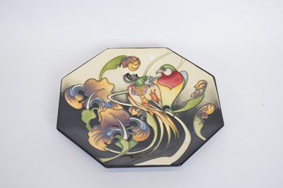 Lot 52 - Moorcroft octagonal dish with tube lined...
