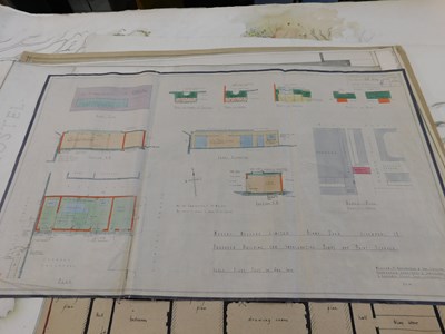 Lot 480 - Folder and roll - good quantity architectural...