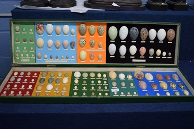 Lot 71 - Large wooden box with set of reproduction...