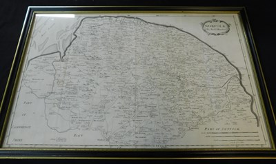 Lot 606 - ROBERT MORDEN: NORFOLK, engraved map [1695],...