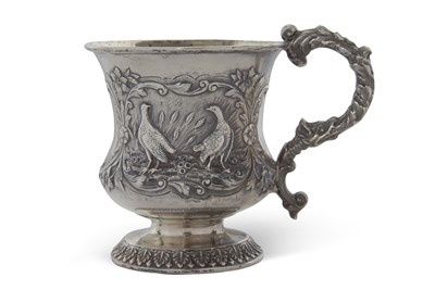 Lot 305 - A heavy quality Victorian christening mug of...