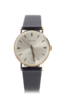 Lot 413 - A yellow metal Garrard automatic gents...