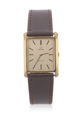Lot 439 - An Omega De Ville tank style watch, the watch...