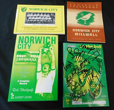 Lot 643 - Norwich City v Millwall 1938 souvenir...
