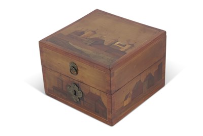 Lot 527 - A 19th Century continental box of hinged...