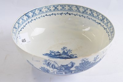 Lot 465 - Lowestoft Porcelain Bowl c1770