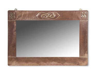 Lot 469 - An Arts & Crafts copper mounted rectangular...