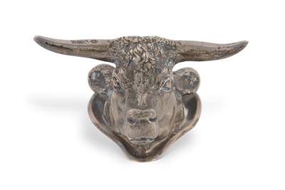 Lot 320a - Edwardian silver paperweight well modelled as...