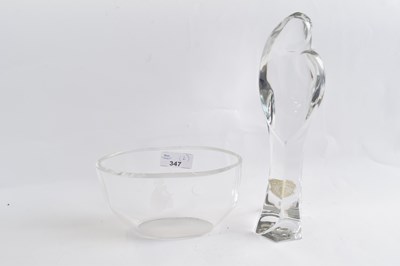 Lot 347 - Deco type vase with paper label for Val St...