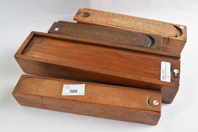 Lot 386 - A group of vintage pencil cases