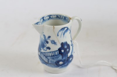 Lot 488 - Lowestoft Porcelain Miniature Sparrowbeak Jug c.1770