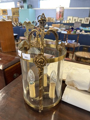 Lot 552 - 20th Century circular brass mounted three...