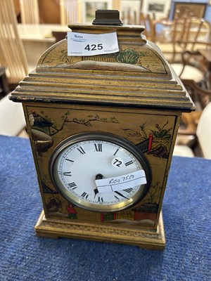 Lot 425 - Early 20th Century French lacquered mantel...