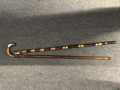 Lot 412 - Vintage wooden sword stick with 'Toledo' blade...