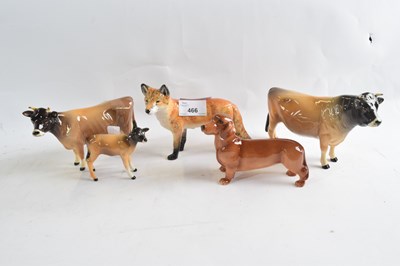 Lot 466 - A quantity of Beswick animals, Beswick fox...